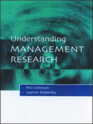 cover image of Understanding Management Research